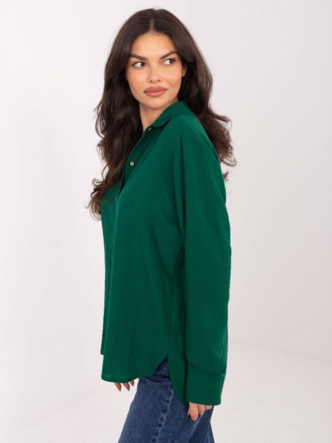 Koszula LK-KS-510109.70 ciemny zielony L