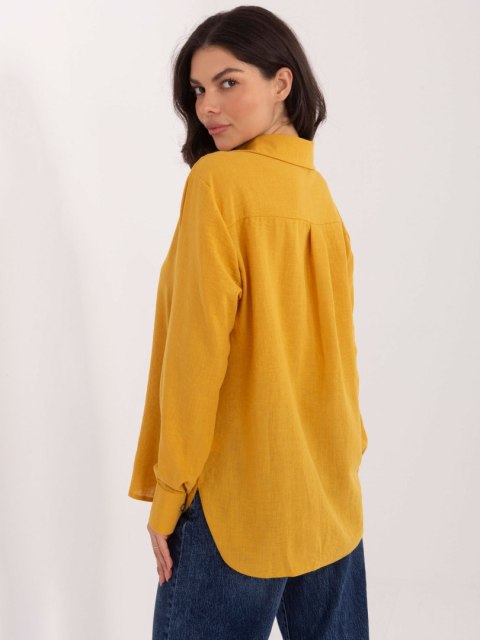 Koszula LK-KS-510109.70 ciemny żółty L