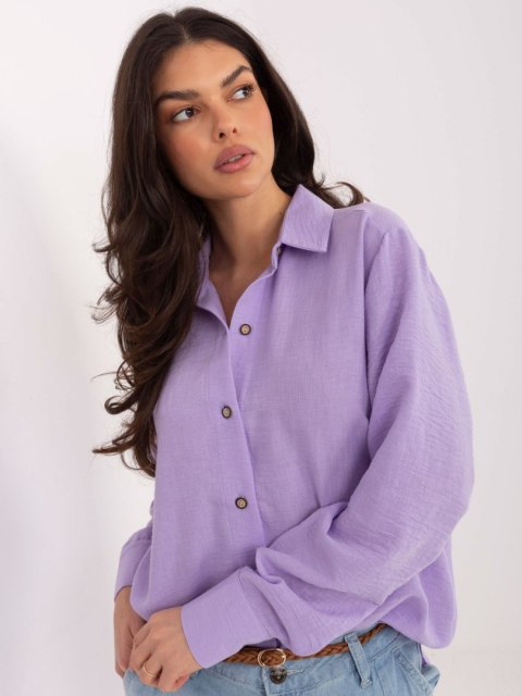Koszula LK-KS-510109.70 jasny fioletowy L