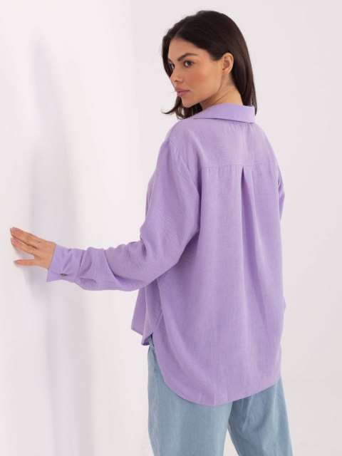 Koszula LK-KS-510109.70 jasny fioletowy S