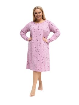 Koszula nocna DU-KN-FP-607.04P ciemny różowy 3XL