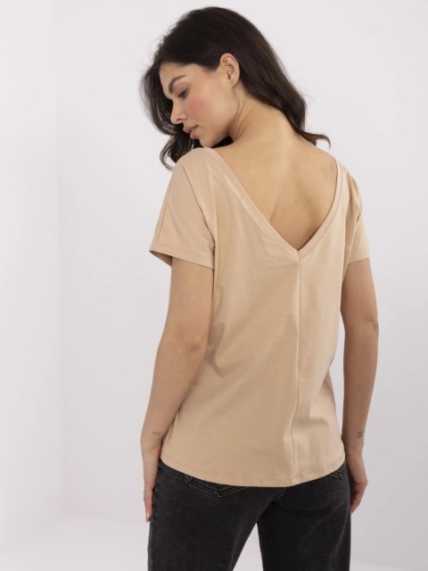 T-shirt RV-TS-4662.93 camelowy XL