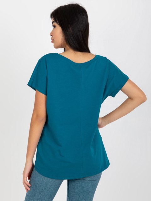 T-shirt RV-TS-4832.66P morski S