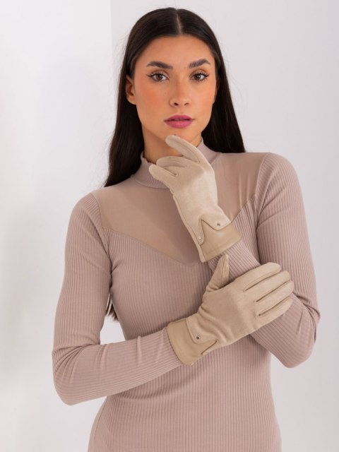 Rękawiczki AT-RK-239507.94P beżowy S/M