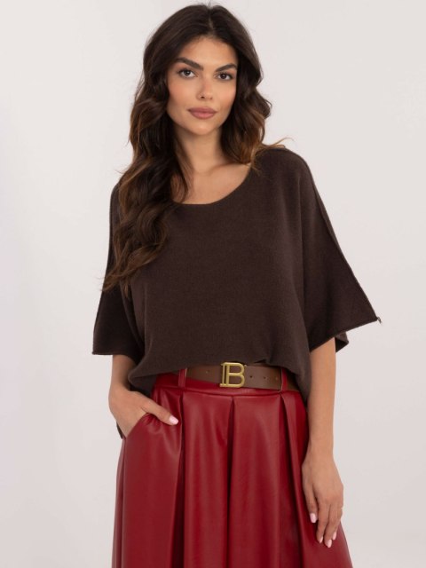 Sweter IT-SW-0811.82P ciemny brązowy