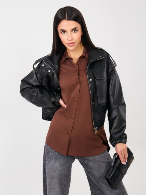 Koszula LK-KS-510197.12P brązowy XL/2XL