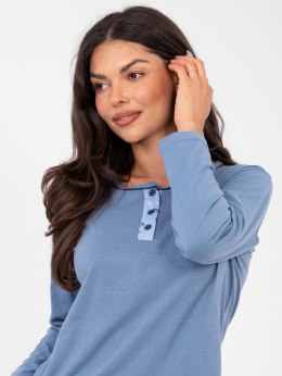 Piżama DU-PI-FP-007.69 szaro-niebieski 2XL