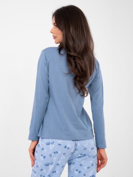 Piżama DU-PI-FP-007.69 szaro-niebieski XL