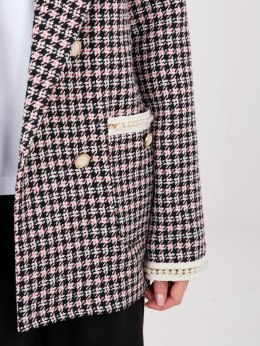 Marynarka LK-MA-510149.93 czarno-różowy XL