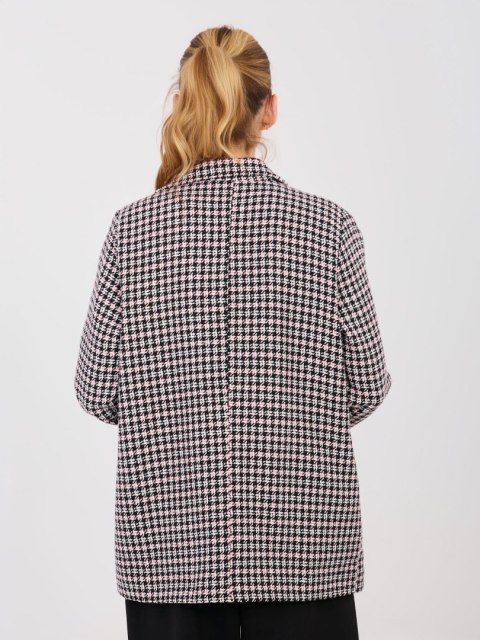 Marynarka LK-MA-510149.93 czarno-różowy XL