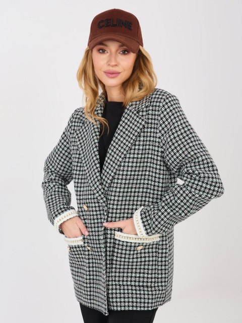 Marynarka LK-MA-510149.93 czarno-zielony XL