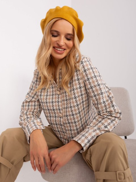 Czapka AT-CZ-231305.85P ciemny żółty