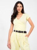 T-shirt RV-TS-5636.03X jasny żółty S