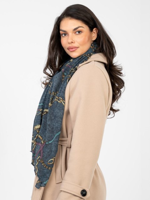 Chustka AT-CH-F67024.26 ciemny niebieski