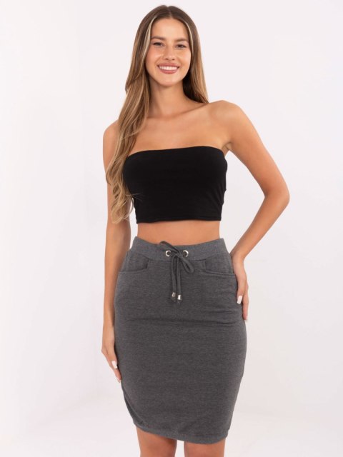 Spódnica RV-SD-4793-1.32 ciemny szary M