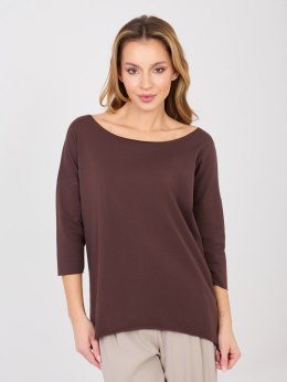 Bluzka RV-BZ-A1187.36 ciemny brązowy S/M