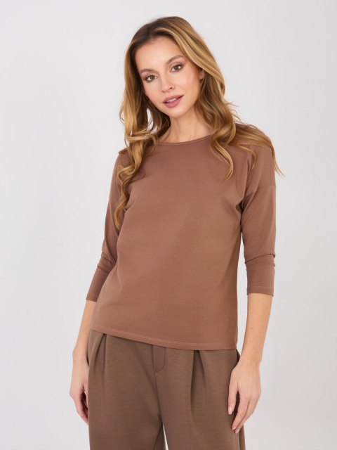 Bluzka RV-BZ-4661.40P jasny brązowy L