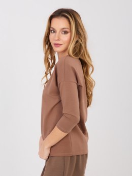 Bluzka RV-BZ-4661.40P jasny brązowy XL