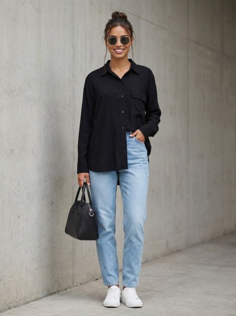 Koszula LK-KS-509785.39 czarny S/M