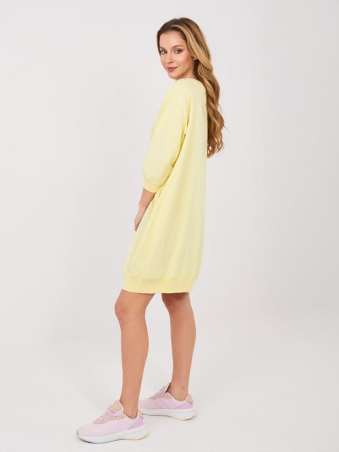 Sukienka RV-SK-7203.35P jasny żółty S/M