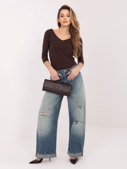 Bluzka RV-BZ-A1190.16 ciemny brązowy S/M