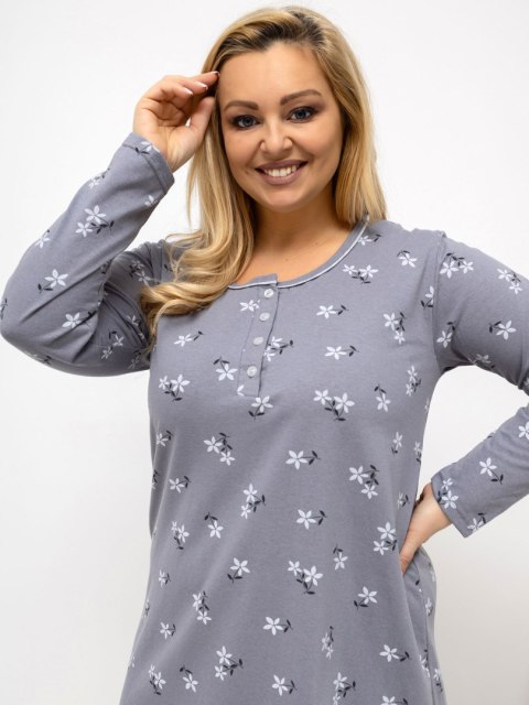 Koszula nocna DU-KN-FP-606.09 ciemny szary 2XL