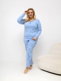 Piżama DU-PI-FP-510.13 jasny niebieski 3XL