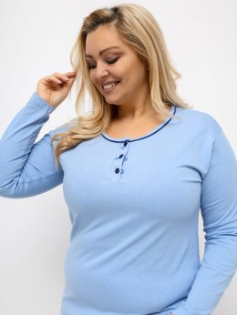 Piżama DU-PI-FP-510.13 jasny niebieski 4XL
