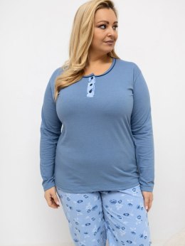 Piżama DU-PI-FP-510.13 niebieski 4XL