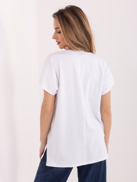 T-shirt RV-TS-A1206.84 biało-różowy