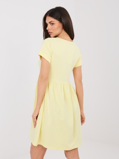 Sukienka RV-SK-5672.03P jasny żółty XL