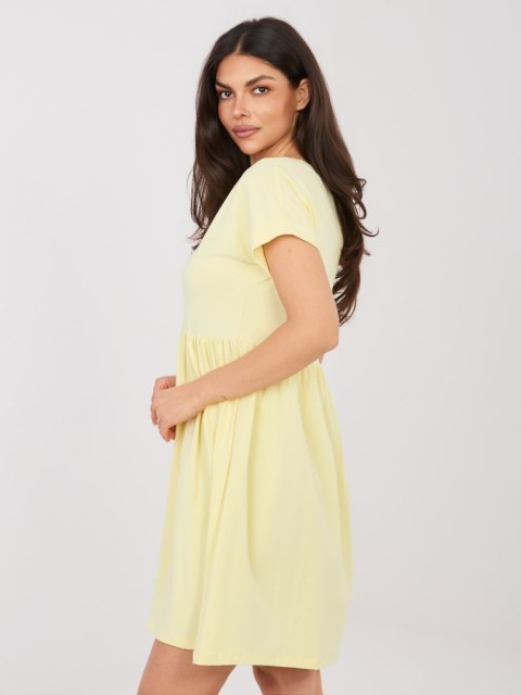 Sukienka RV-SK-5672.03P jasny żółty XL