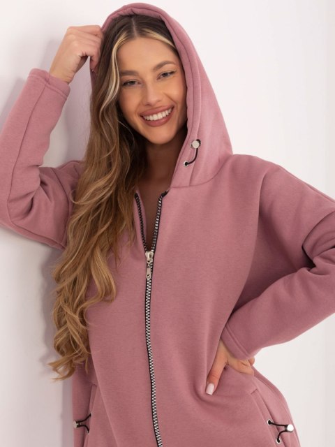 Bluza RV-BL-4858-1.99P ciemny różowy L/XL