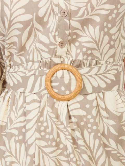 Sukienka D74516M30485A ciemny bezowy XL