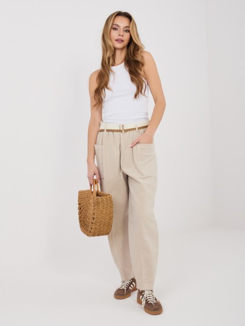 Spodnie IT-SP-FL9665.14 jasny beżowy