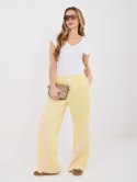 Spodnie dresowe IT-DR-22168.66 jasny żółty