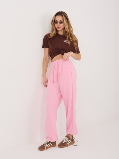 Spodnie dresowe CLM-DR-1943.86 różowy XL