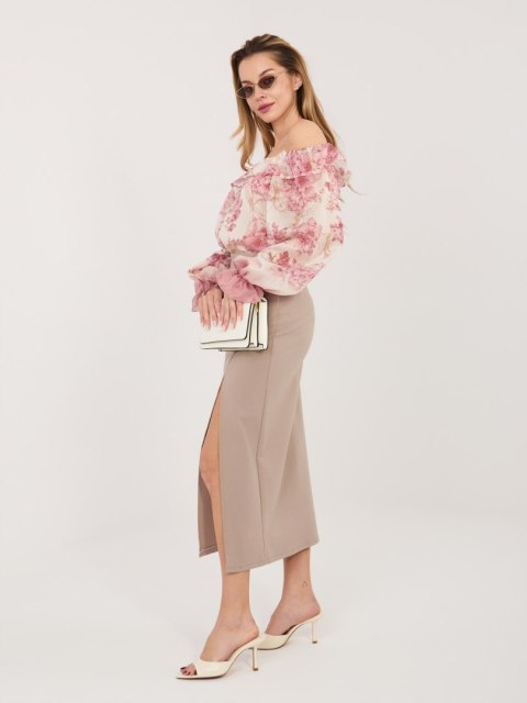 Spódnica IT-SD-FL7393-1.16 ciemny bezowy S/M