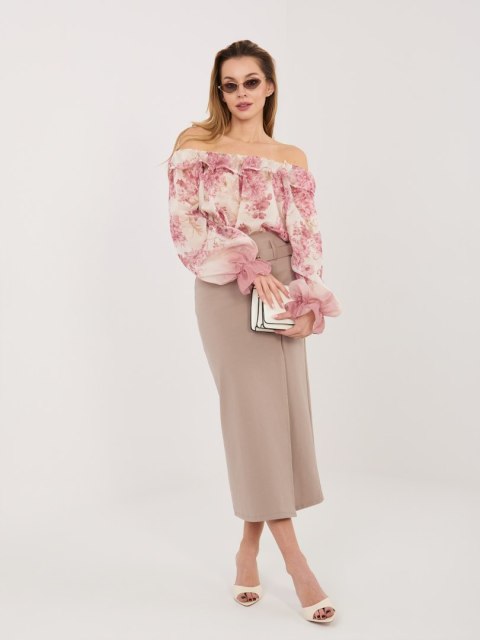 Spódnica IT-SD-FL7393-1.16 ciemny bezowy S/M