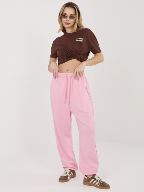 Spodnie dresowe CLM-DR-1943.86 różowy S