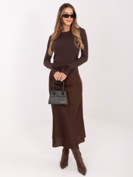 Bluzka RV-BZ-A1198.89 ciemny brązowy S/M