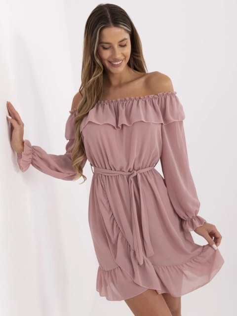 Sukienka TW-SK-BI-1203.72P ciemny różowy