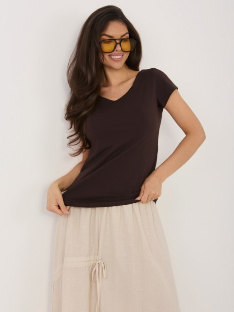 Bluzka RV-BZ-A1267.08 ciemny brązowy L/XL