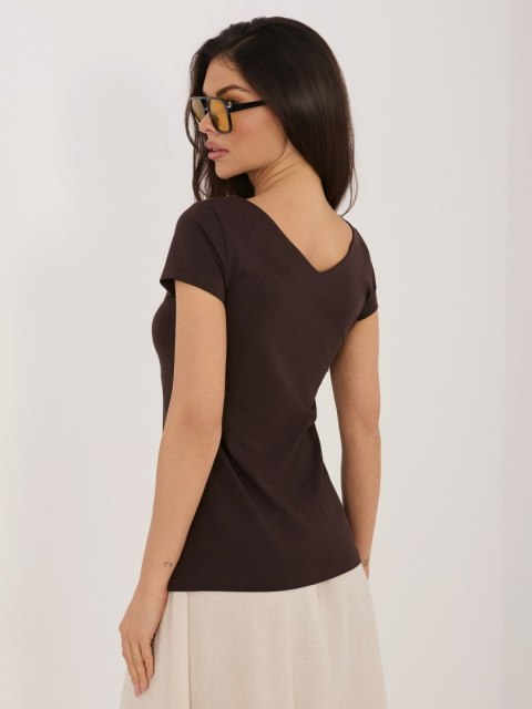 Bluzka RV-BZ-A1267.08 ciemny brązowy L/XL