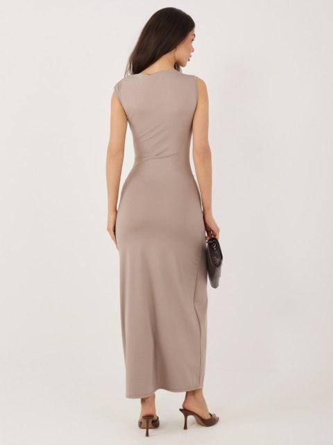 Sukienka IT-SK-22392.21 ciemny bezowy