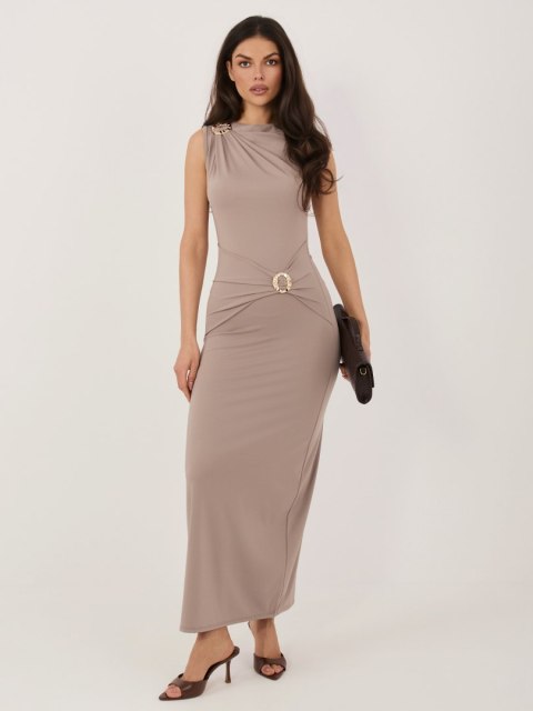 Sukienka IT-SK-22392.21 ciemny bezowy