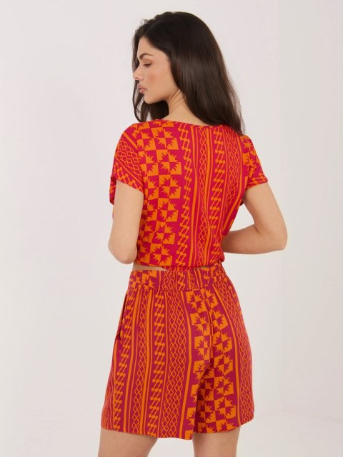 Szorty D73771M62489KD pomarańczowy M