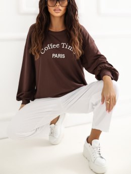 Bluza RV-BL-A1220.11 ciemny brązowy