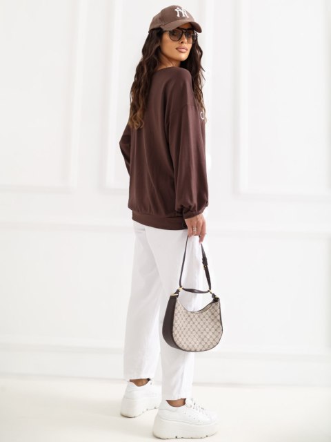 Bluza RV-BL-A1220.11 ciemny brązowy