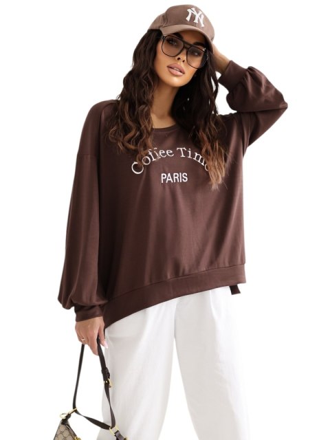 Bluza RV-BL-A1220.11 ciemny brązowy